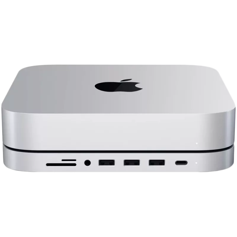 Satechi USB Type-C aliumininis stovas ir šakotuvas, skirtas Apple Mac mini (sidabrinis)