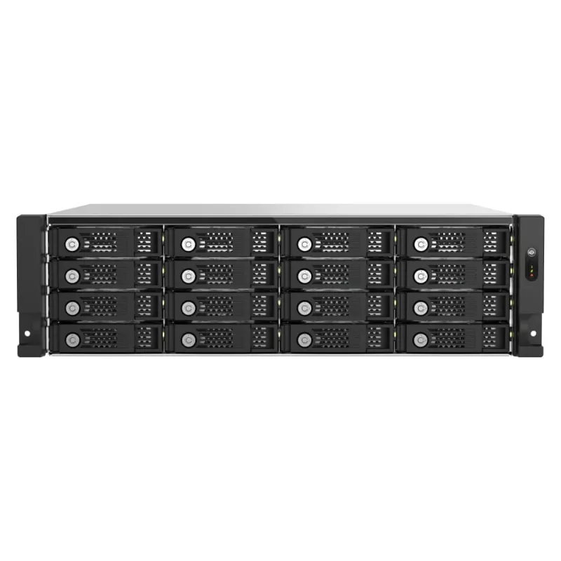 QNAP TL-R1600PES-RP išorinis diskų korpusas HDD/SSD korpusas Juoda, Pilka 2.5/3.5 colio
