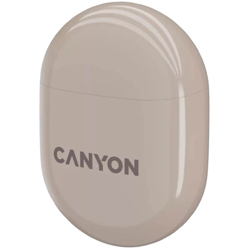 Canyon Bluetooth ausinės TWS-6 Gaming Mode/BT 5.3 smėlio spalvos mažmeninė prekyba (CNS-TWS6BE)