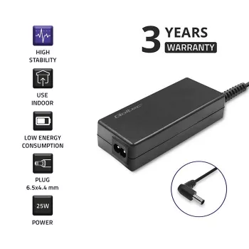 Qoltec 51774 maitinimo adapteris LG monitoriui 25W | 1,3A | 19V | 6,5 * 4,4 + maitinimo laidas