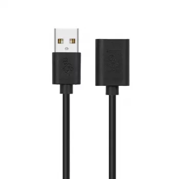 USB AM-AF ilginimo laidas, 1,8 m, juodas