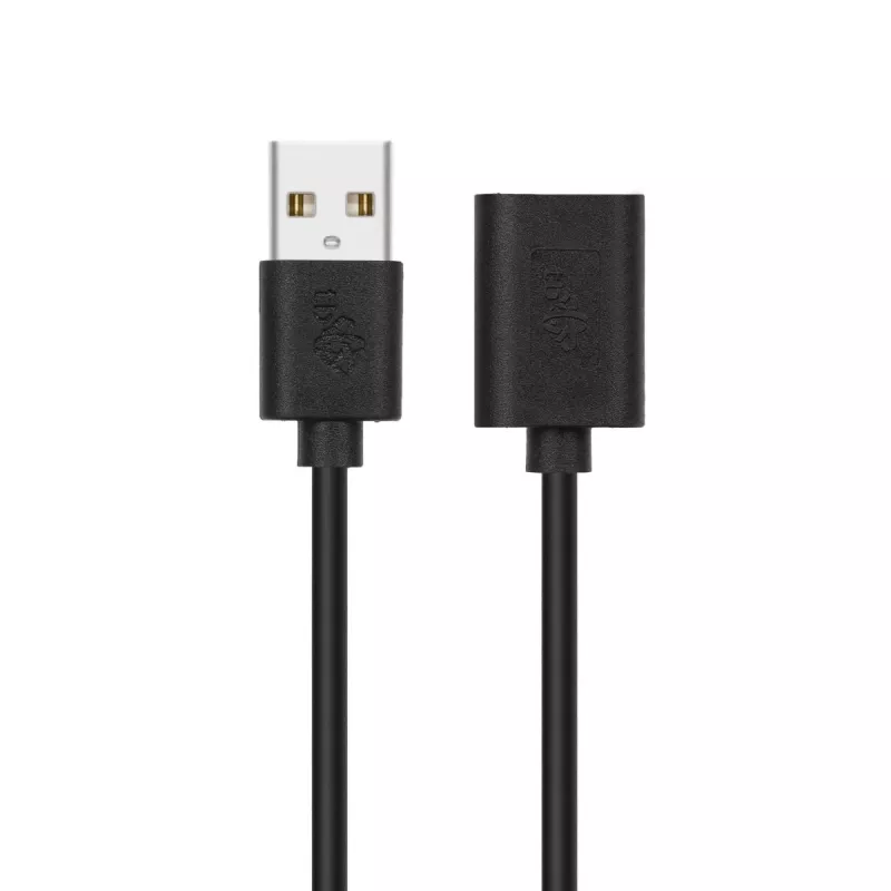 USB AM-AF ilginimo laidas, 1,8 m, juodas