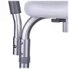Dušo kėdė ActionMed KP300AM su atlošu ir porankiais, polipropilenas, reguliuojamas aukštis 43–56 cm, sėdynė 40×33 cm, maks. naudotojo svoris 110 kg