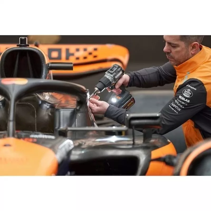 DeWalt MCLAREN DCD85MP2T gręžtuvas-suktuvas 18 V juodas, geltonas