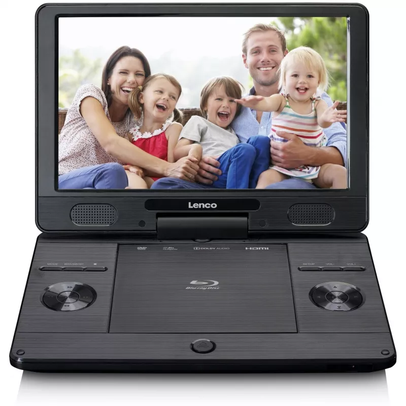Lenco BRP-1150BK – nešiojamasis Blu-ray diskų grotuvas – ekranas: 29,5 cm (11,5 inch) – juodos spalvos