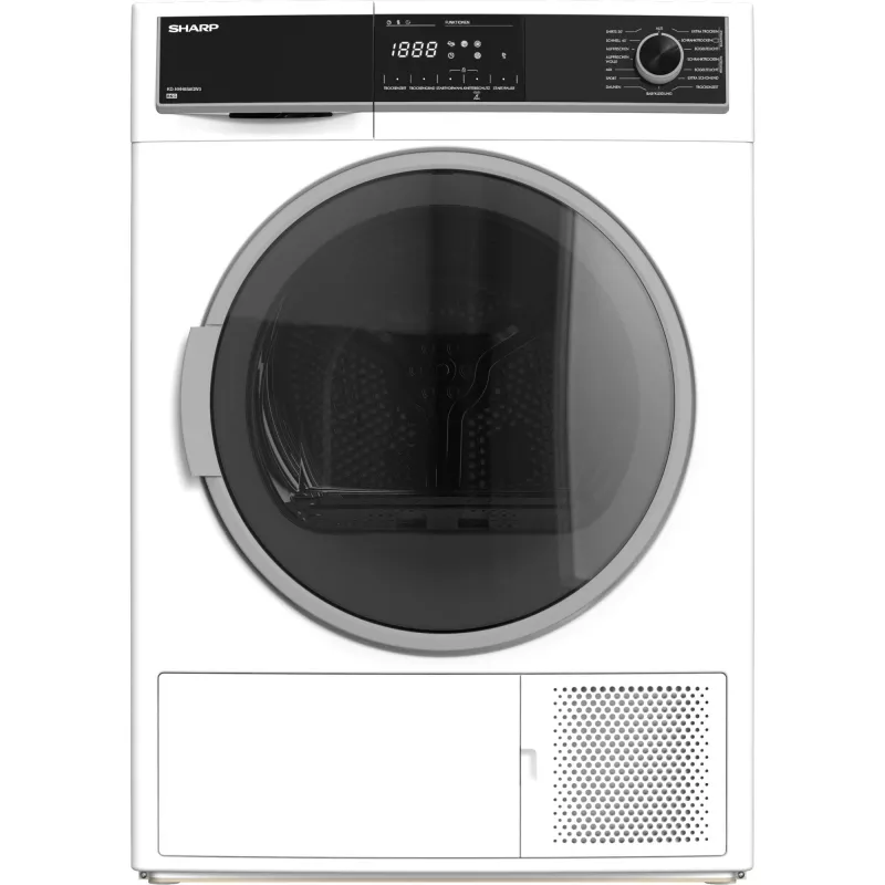 Sharp KD-HHH8S8GW3-DE skalbinių džiovyklė Laisvai pastatoma Pakraunama iš priekio 8 kg Balta