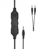 Žaidimų ausinės White Shark GH-2540 Elephant Juoda su RGB apšvietimu ir nuimamu mikrofonu
