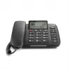 Analoginis telefonas Gigaset DL380 su skambintojo ID, laidinis ragelis, juodas