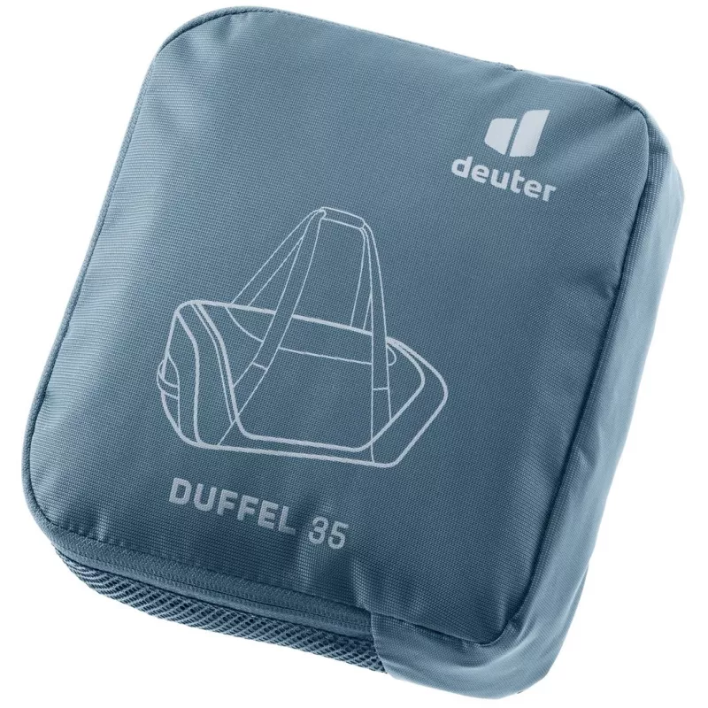 Kelioninis krepšys DEUTER Duffel 35 atlantic-ink — 35 l talpa, vandeniui atsparus dugnas, nešimo rankenos