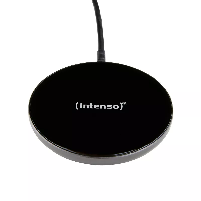 Intenso MB1 belaidis įkroviklis išmaniesiems telefonams, juodas, USB, belaidis, greitasis įkrovimas