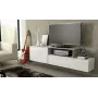 Cama TV spintelė SIGMA 3 180 baltas/baltas blizgus + sonomos ąžuolas
