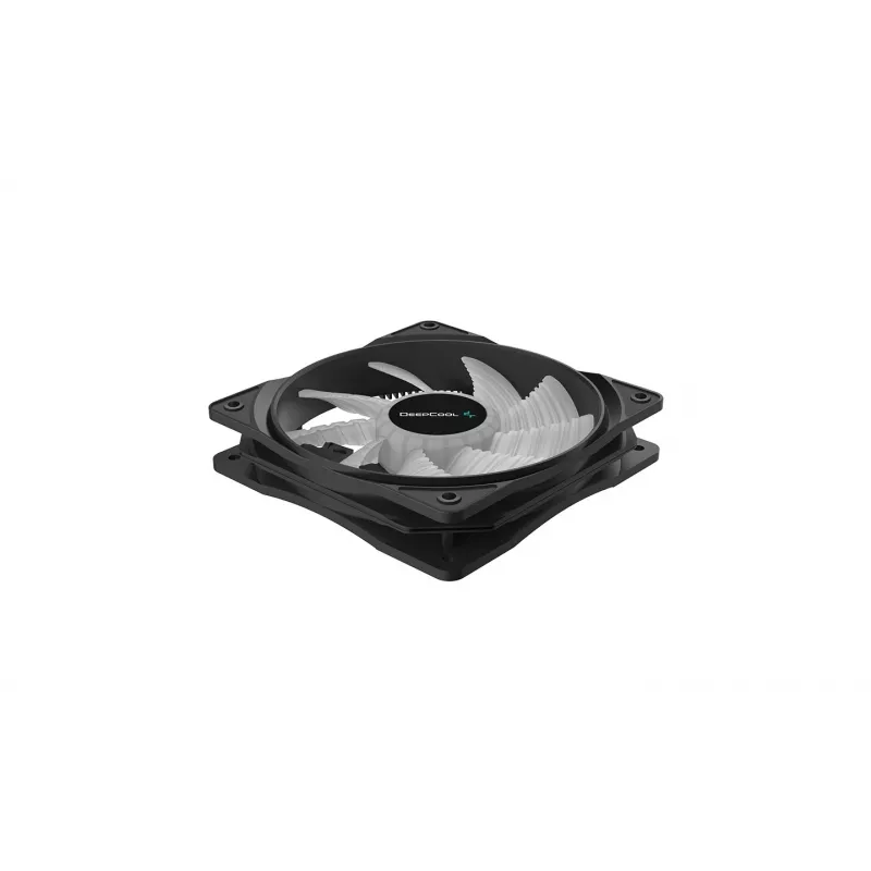 DeepCool RF120B Kompiuterio korpuso ventiliatorius 12 cm Juodas, permatomas 1 vnt.