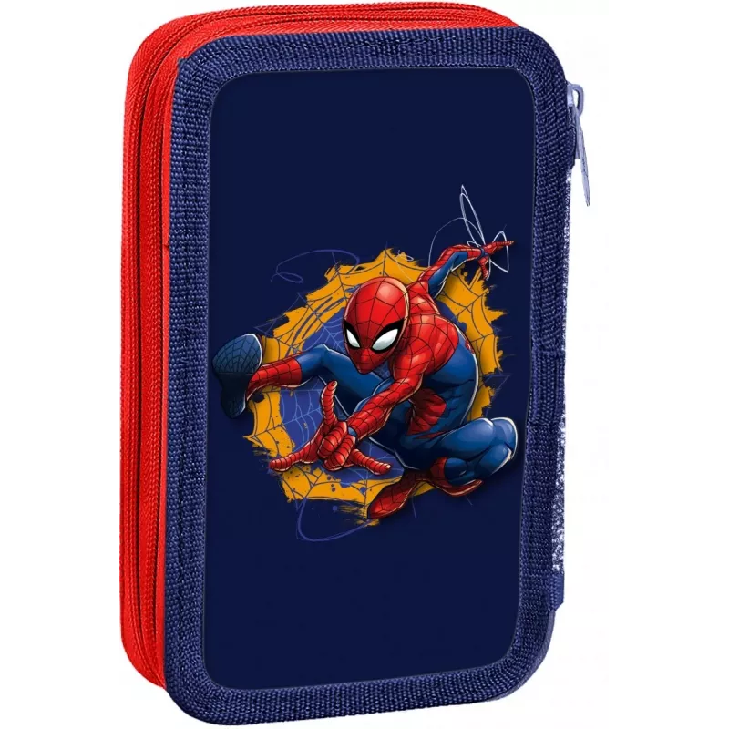 Penalas Kids Euroswan su 2 užtrauktukais ir priedais Spiderman raudonai mėlynas