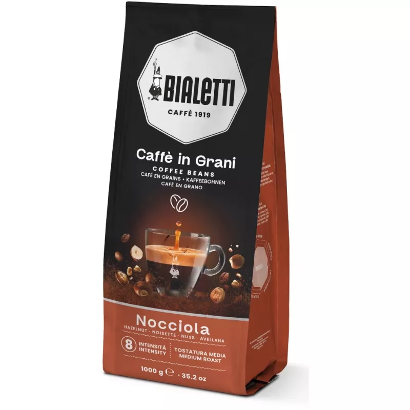 Bialetti Esperto Grani lazdynų riešutų kavos pupelės 1 kg