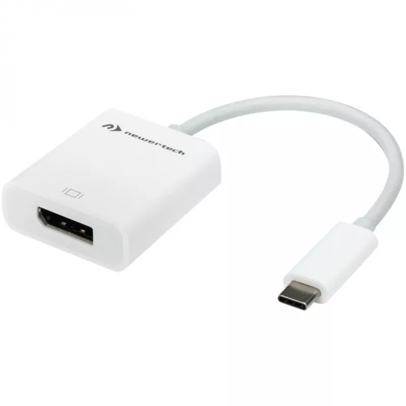USB adapteris, USB-C kištukas > DisplayPort lizdas (balta, 11 cm)