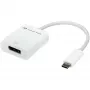 USB adapteris, USB-C kištukas > DisplayPort lizdas (balta, 11 cm)