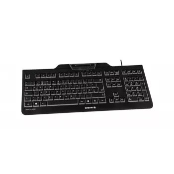 CHERRY KC 1000 SC klaviatūra USB QWERTZ Swiss Juoda