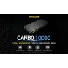 Nešiojama išorinė baterija Nitecore CARBO 10000 — ličio jonų 10000 mAh, 38 W PD, USB‑A + USB‑C, pilka