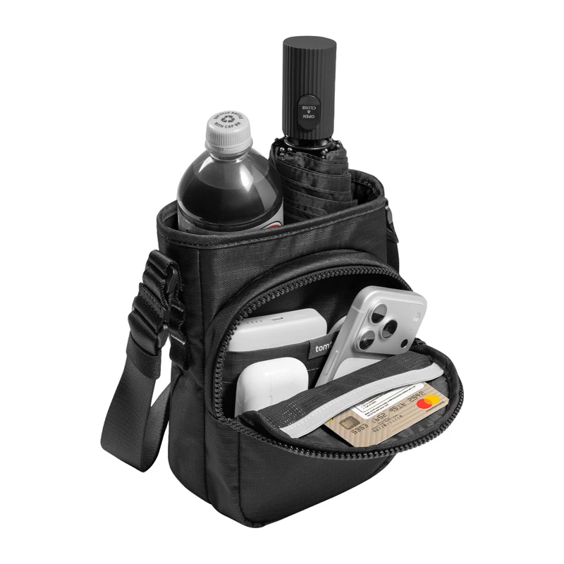 Tomtoc nešiojimo diržo krepšys G50 Switch 2 JoyCarry Sling — juodas