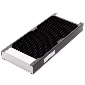 Radiatoriaus blokas Watercool 24101 — žalvaris/varis/nerūdijantis plienas, 278×120×30 mm, juodas