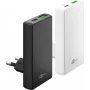 Goobay USB-C PD GaN dvigubas greitasis įkroviklis 90° plokščias 65 W baltas - 1x - jungtis (75724)