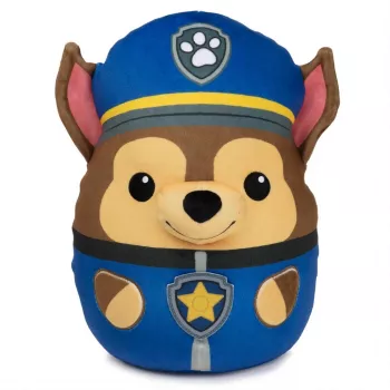 PAW Patrol Chase Squish Plush, oficialus žaislas iš populiariojo animacinio filmo, minkštas pliušinis gyvūnėlis vaikams nuo 1 metų, 12“