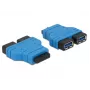 USB 3.0 šakotuvas DeLOCK 65670 juoda mėlyna