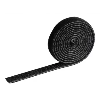 Kabelių raištis Durable Cavoline Grip 10 Kabliukas ir kilpa Juodas