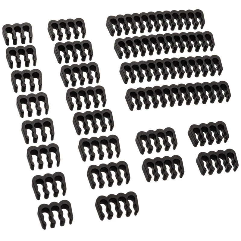 Akasa kabelio šukų rinkinys – 3 mm juodas kabelio spaustukas (Ak-MX293)
