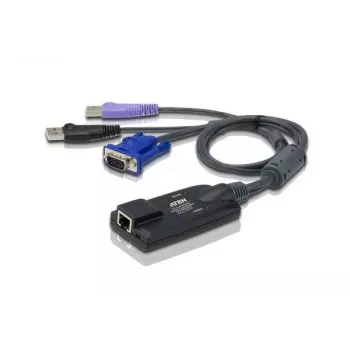 ATEN USB – VGA į Cat5e/6 KVM adapterio kabelis (CPU modulis), su išmaniųjų kortelių skaitytuvu ir virtualios laikmenos palaikymu