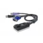 ATEN USB – VGA į Cat5e/6 KVM adapterio kabelis (CPU modulis), su išmaniųjų kortelių skaitytuvu ir virtualios laikmenos palaikymu