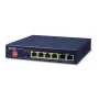 PLANET GSD-604HP – komutatorius – 4 x 10/100/1000 (PoE+) + 2 x 10/100/1000 (Uplink) – Stalinis – PoE+ (55 W) (GSD-604HP)