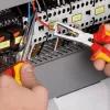 Knipex 11 06 160 kabelių nuėmiklis oranžinis, raudonas