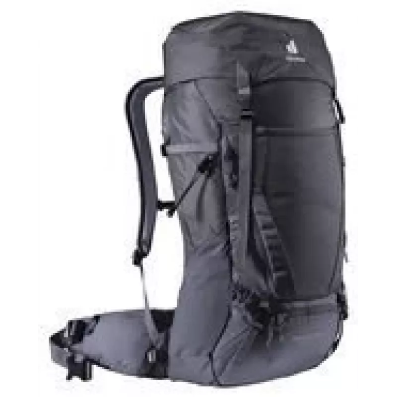 Kuprinė DEUTER Futura Air Trek 45 L — unisex alpinizmo kuprinė, 45 L (išplečiama iki 55 L), 2 kg, viršutinė įkrova, juoda