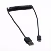 ROLINE USB 2.0 spiralinis laidas - A - Micro B - ST/ST 1,0 m - ekranuotas - USB 2.0 Type Micro B - 1 mm - spiralinis (11.02.8317)