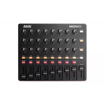 MIDI valdiklis Akai MidiMix 3 kanalų juoda raudona