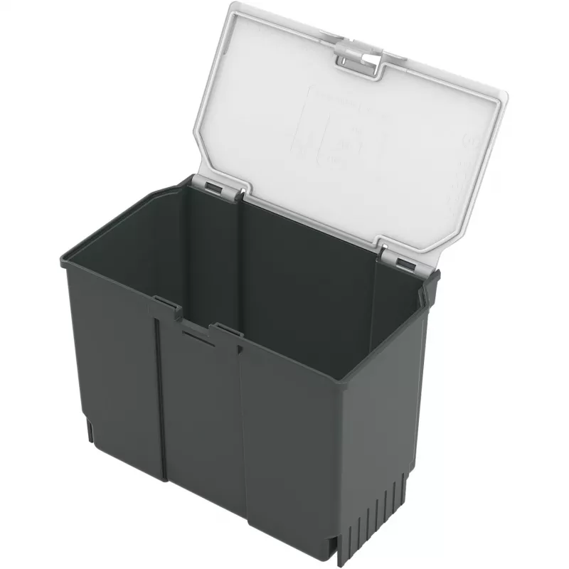 Dėžutė daiktams laikyti Bosch SystemBox stačiakampė polipropileninė 176×105×133 mm juoda/pilka