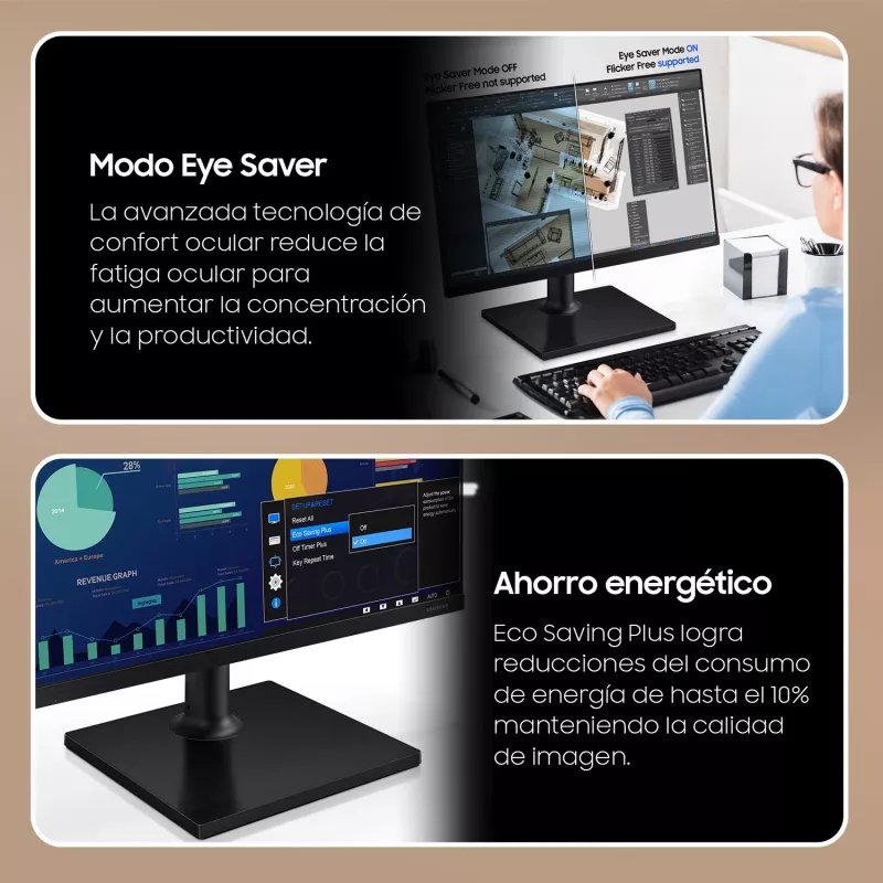 Samsung S27D304GAU kompiuterio monitorius 68,6 cm (27 colių) 1920 x 1080 pikselių Full HD LED juodas