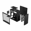 Fractal Design Focus 2 RGB Grūdinto stiklo vidutinis bokštas ATX PC korpusas - juodas