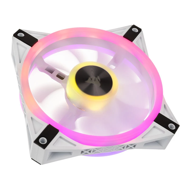 Corsair iCUE QL120 120 mm ARGB korpuso ventiliatorius – baltas