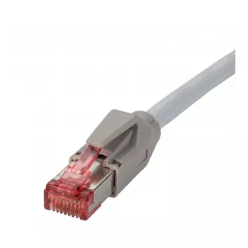 Datwyler DATWYLER - komutacinis kabelis - RJ-45 (V) - RJ-45 (V) - 3 m - SSTP kabelis - CAT 6 - be halogenų - pilkas (21.05.0030)