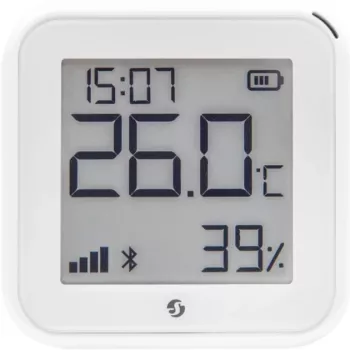 Temperatūros ir drėgmės jutiklis Shelly H&T Gen3 Wi‑Fi baltas