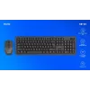 Savio KB-03 klaviatūra su pele, skirta namams/biurui, USB, QWERTY, JAV anglų, juoda