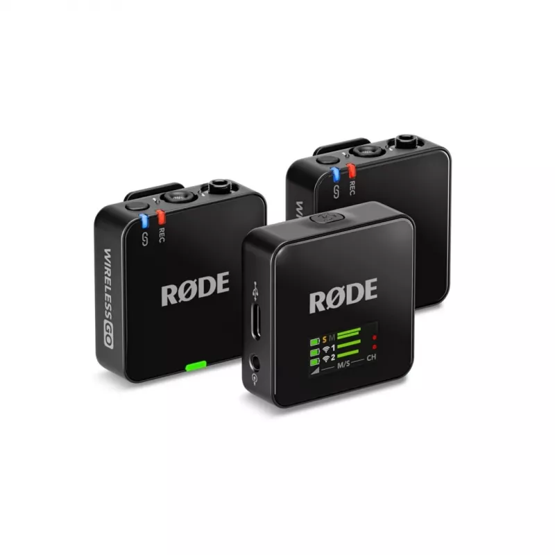 Rode Wireless Go Iii 3 kartos kompaktiška belaidė mikrofonų sistema, juoda