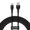 Baseus Flash 2 USB A į USB C greito įkrovimo laidas 2 m 100 W juodas