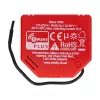 Išmanusis jungiklis Shelly W 1PM plastikinis 16A 110–240 V, Z‑Wave, 868,4 MHz, raudonas, 42×37×16 mm