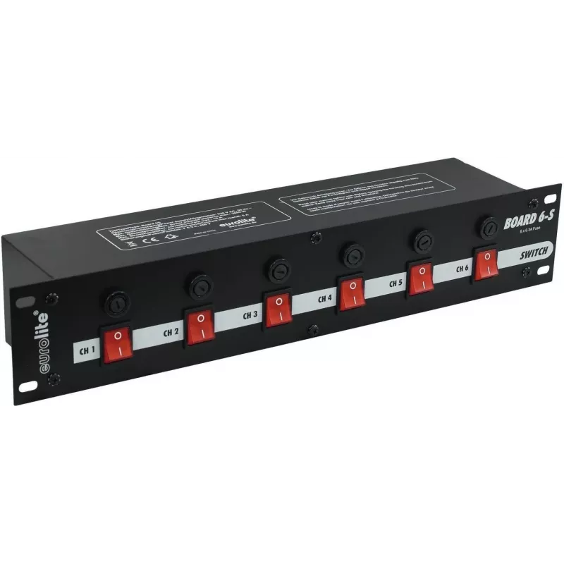 Prailgintojas EUROLITE Board 6-S su 6 lizdais — EUROLITE modelis 70008275