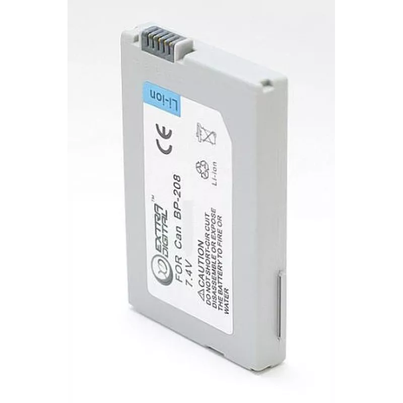 Baterija extra digital BP-208 7,2 V 2000 mAh, skirta „Canon“ fotoaparatams