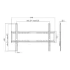 TV laikiklis LogiLink BP0038 177.8 cm (70 colių) juodas, nerūdijantis plienas