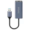 Tinklo sąsajos adapteris SAVIO AK-83 USB Type-A į RJ-45, 5 Gbit/s, juodas